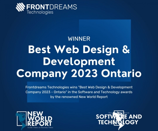 Frontdreams Technologies Wins 
